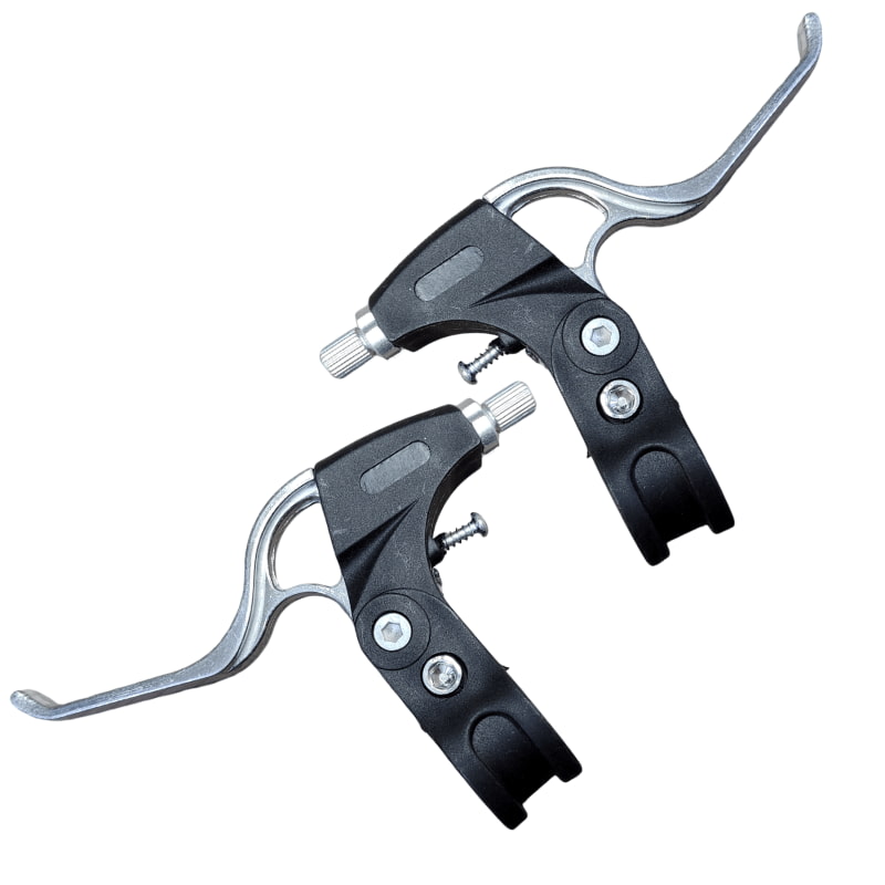 Leva de freno aluminio y PVC 3 dedos